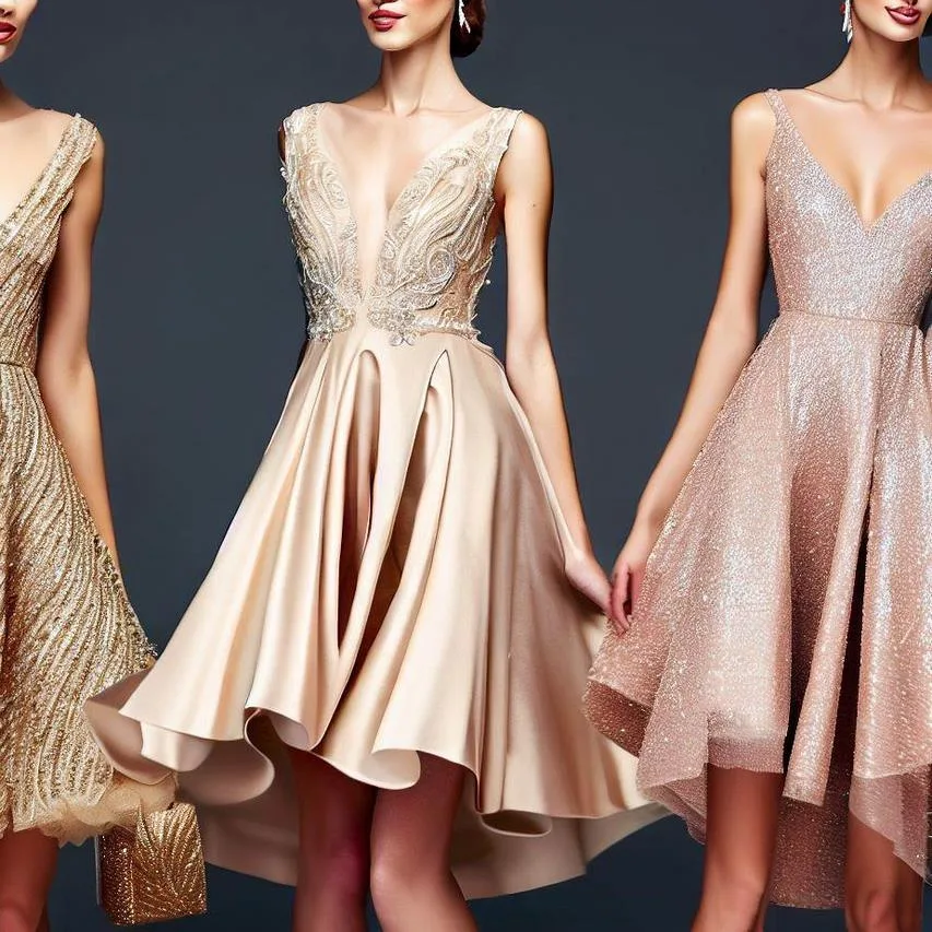 Luxusné šaty – Krátke spoločenské šaty pre štýlové príležitosti